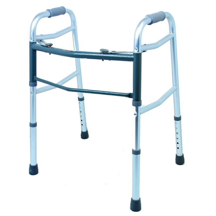 Folding Walker - Adult 2-Button – Factory Direct Medical