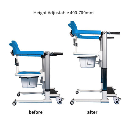 4-IN-1 MULTIFUNCTIONAL ELECTRIC LIFT TRANSFER, SHOWER, & COMMODE CHAIR