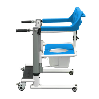 4-IN-1 MULTIFUNCTIONAL ELECTRIC LIFT TRANSFER, SHOWER, & COMMODE CHAIR