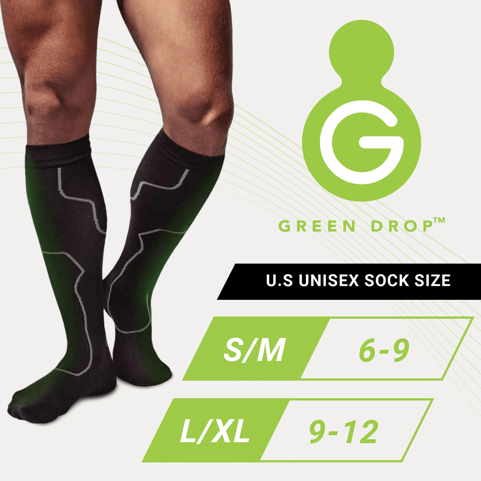 Green Drop 20-30 mmHg Compression Socks