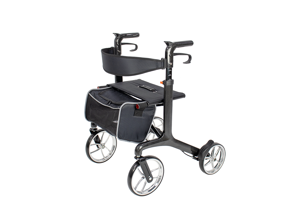 EZee Life Carbon Fiber Lightweight Rollator - 5.8 kgs/13 lbs