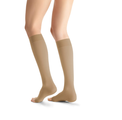 JOBST Opaque Compression Stockings 20-30 mmHg Knee High SoftFit Band Open Toe