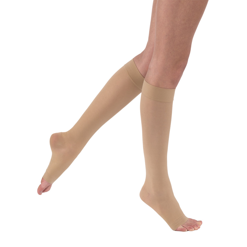 JOBST UltraSheer Compression Stockings 20-30 mmHg Knee High Full Calf Open Toe