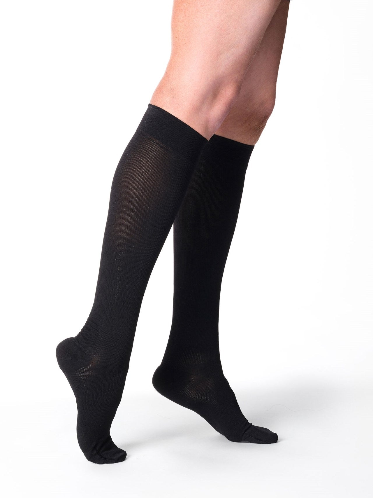Sigvaris 230 Essential Cotton 20-30 mmHg Compression Socks Thigh High for Men Closed Toe