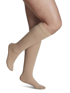 Sigvaris 860 Opaque Compression Socks 20-30 mmHg Calf High For Women Closed Toe