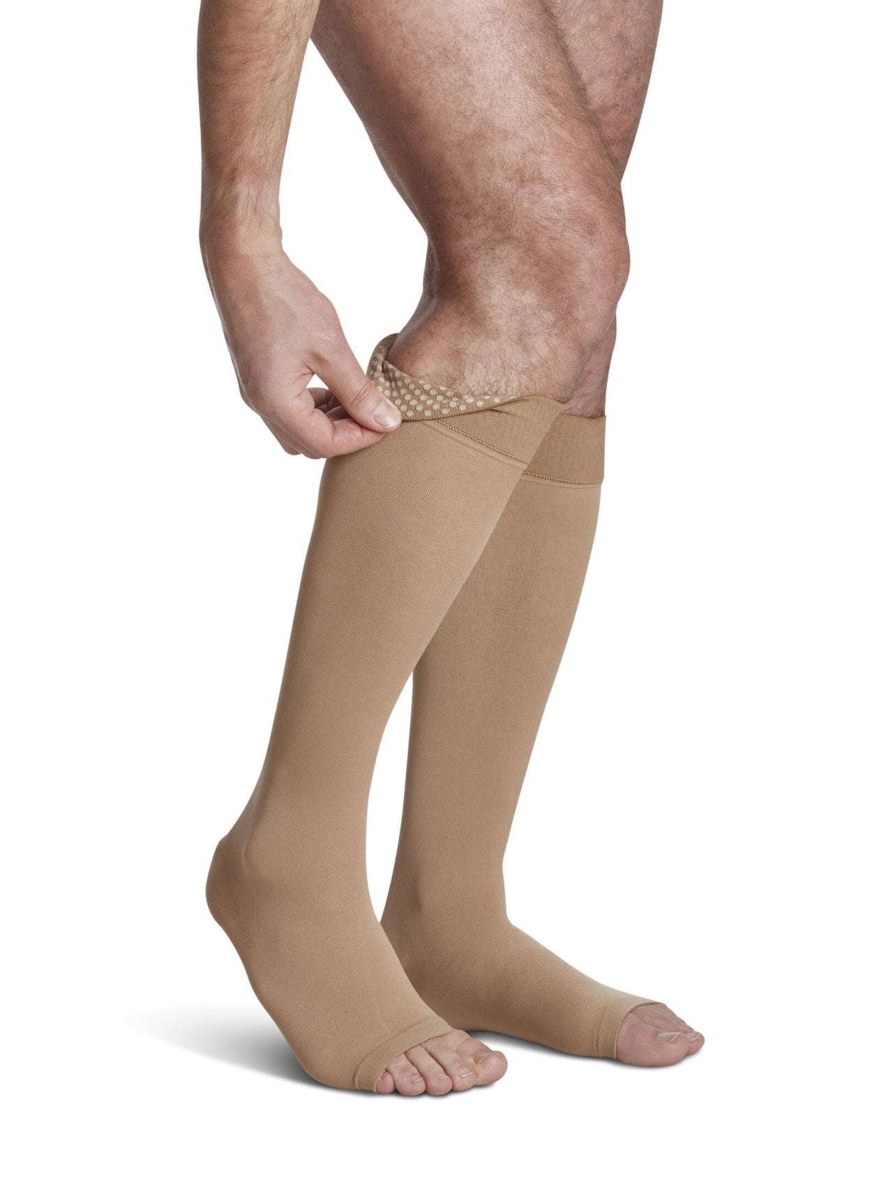 Sigvaris 860 Opaque Compression Socks 30-40 mmHg Calf High Plus Unisex Open Toe