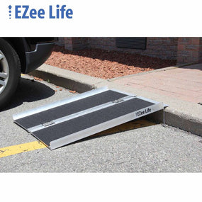 EZee Life Single fold Portable Wheelchair Ramp 3 feet Grip Tape