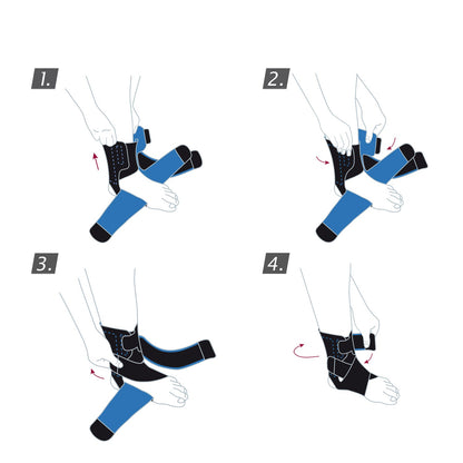 Jobst Actimove Sports Edition Ankle Stabilizer Criss-Cross Straps, Universal Size