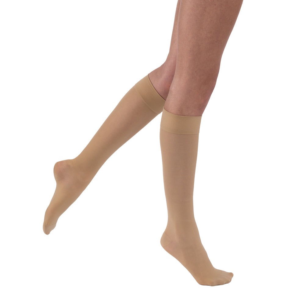 JOBST UltraSheer Compression Stockings 30-40 mmHg Knee High, Closed Toe, Full Calf