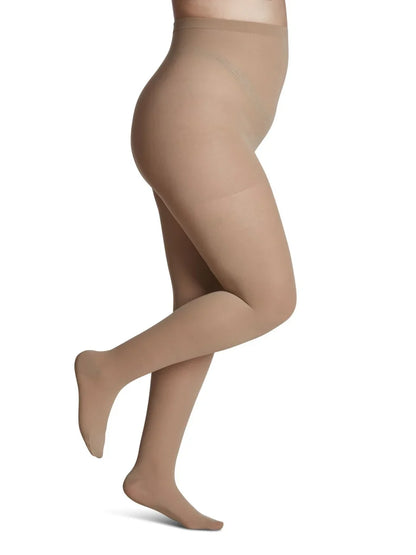 Sigvaris 750 Medium Sheer Compression Socks 20-30 mmHg Pantyhose for Women Closed Toe