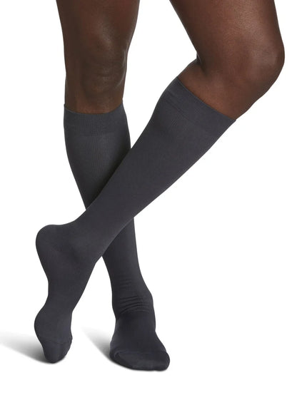 Sigvaris 820 Microfiber Compression Socks 15-20 mmHg Calf High for Men Closed Toe