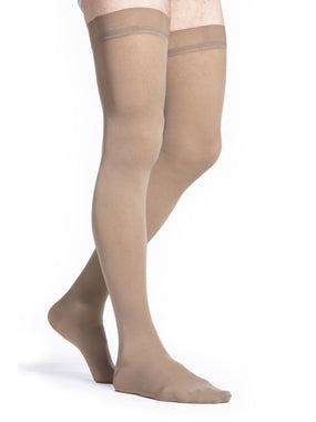 Sigvaris 820 Microfiber Compression Socks 30-40 mmHg Thigh High for Men Closed Toe