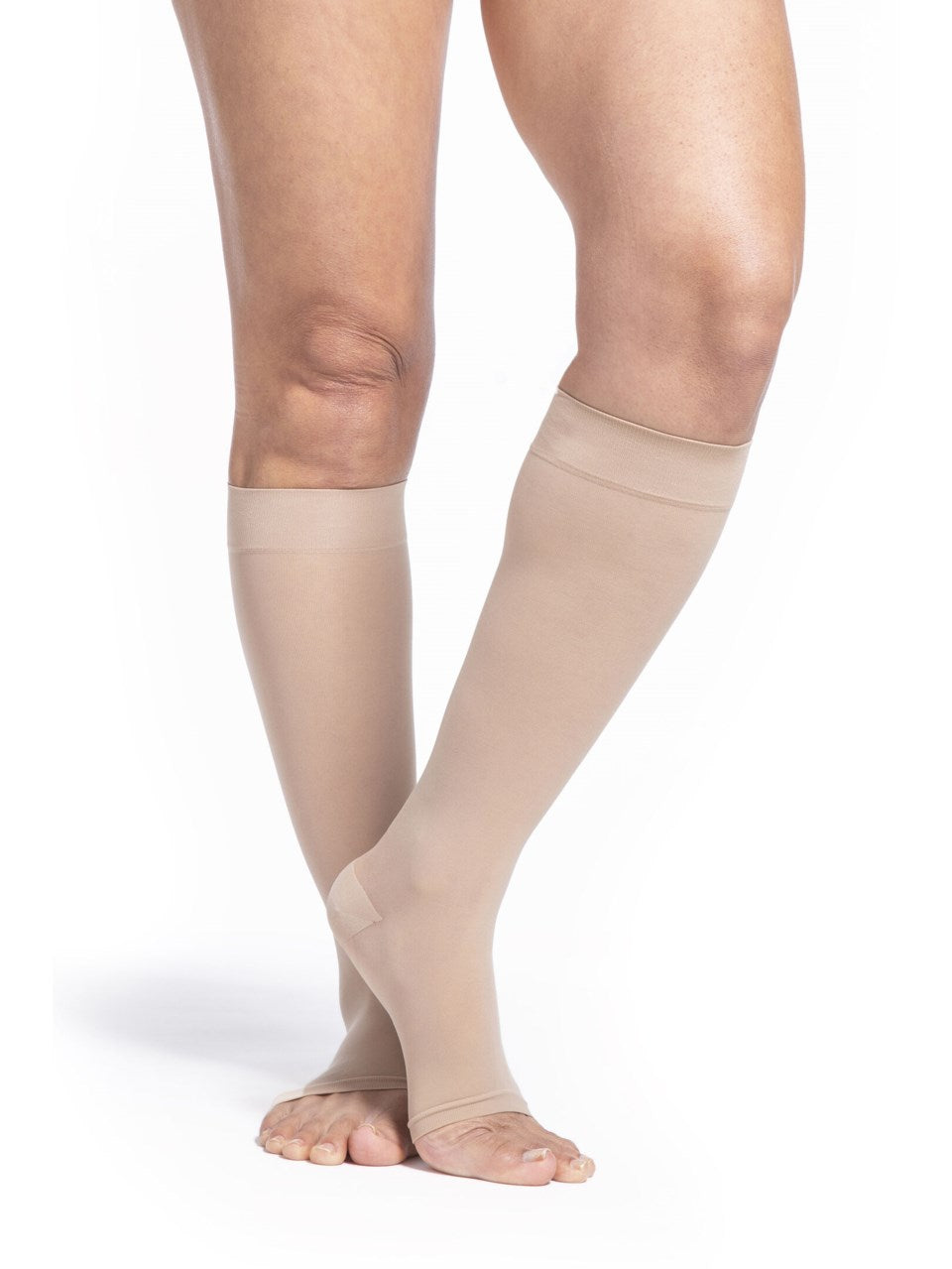 Sigvaris 780 Sheer Compression Socks 15-20 mmHg Calf High for Women Open Toe