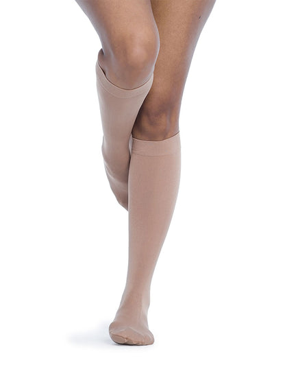 Sigvaris 840 Soft Opaque Compression Socks 30-40 mmHg Calf High for Female Closed Toe