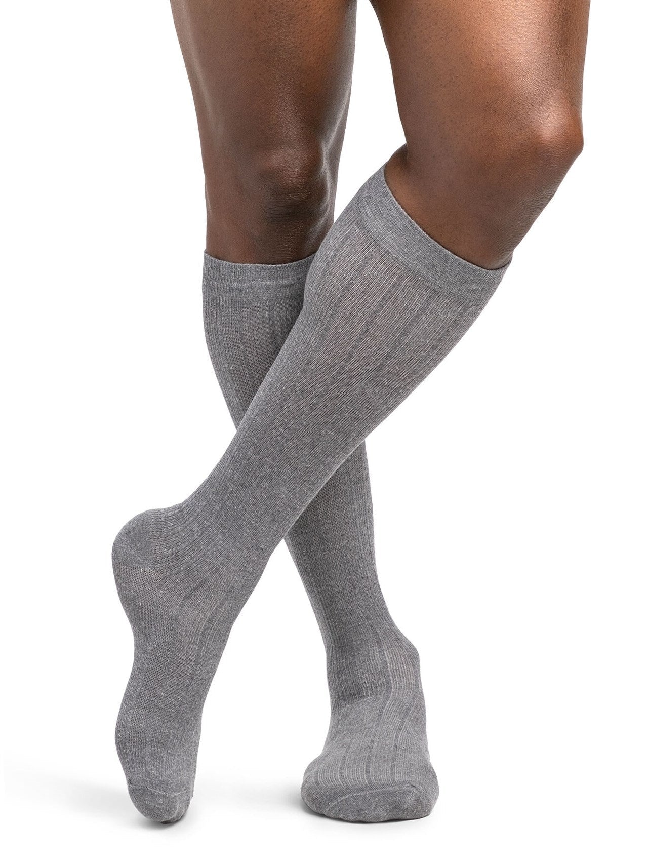 Sigvaris 190 Linen Compression Socks 15-20 mmHg Calf High For Men Closed Toe