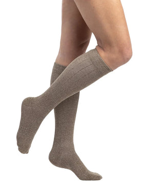 Sigvaris 150 Linen Compression Socks 15-20 mmHg Calf High For Women Closed Toe