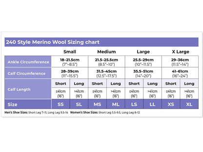 Sigvaris 240 Merino Wool Compression Socks 20-30 mmHg Calf High for Women Closed Toe