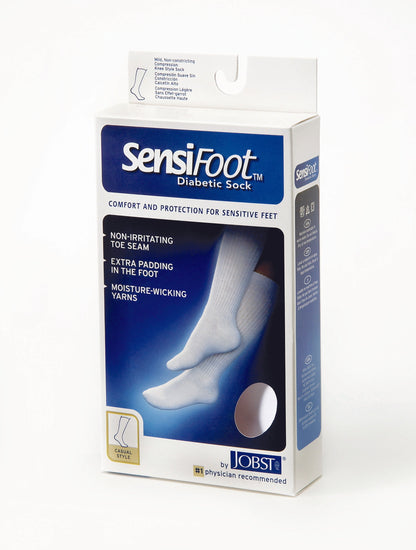 JOBST SensiFoot Diabetic Compression Socks 8-15 mmHg Knee High, Closed Toe