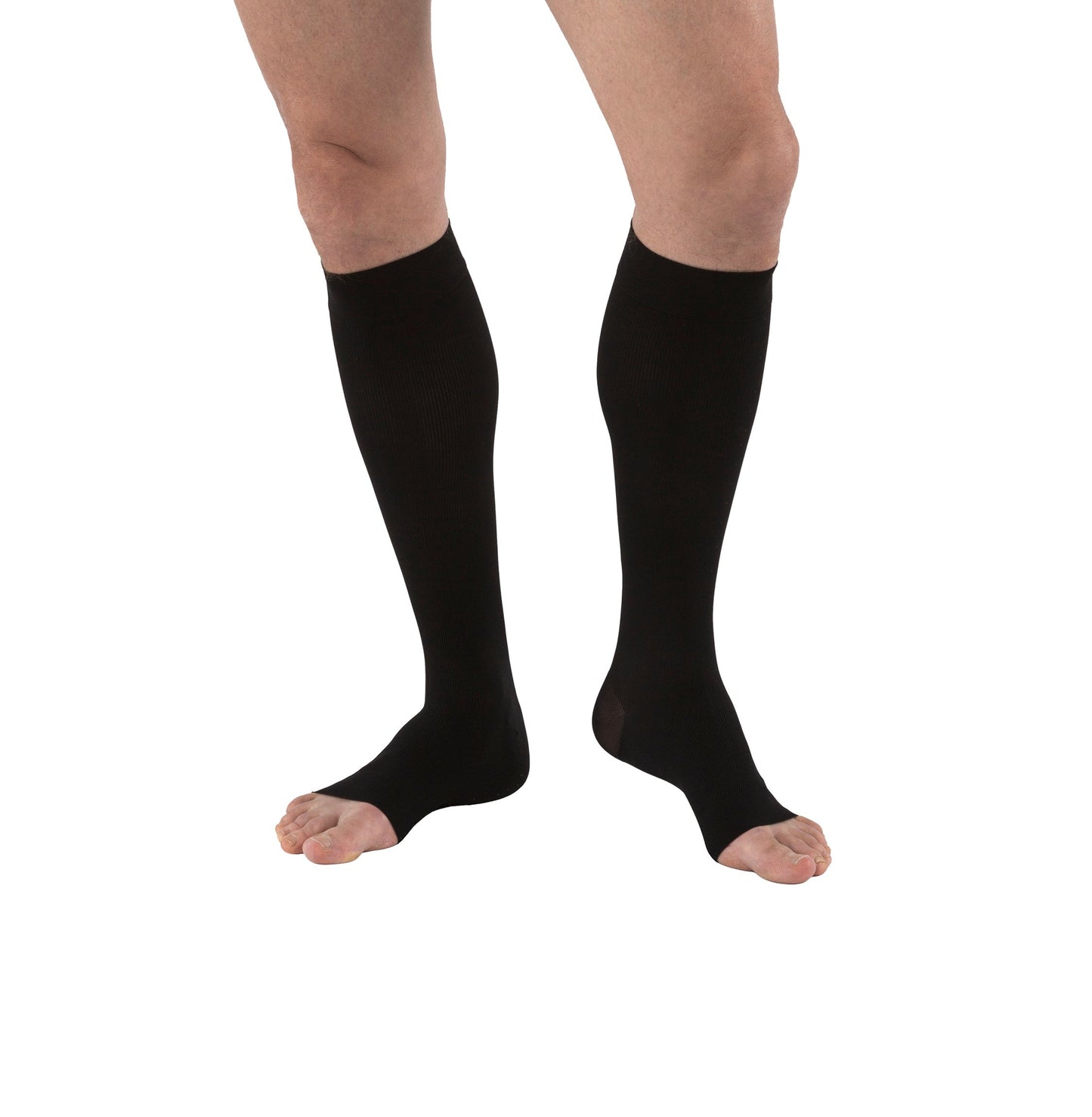 JOBST forMen Compression Socks 30-40 mmHg Knee High, Full Calf Open Toe