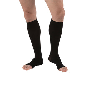 JOBST forMen Compression Socks 30-40 mmHg Knee High, Open Toe