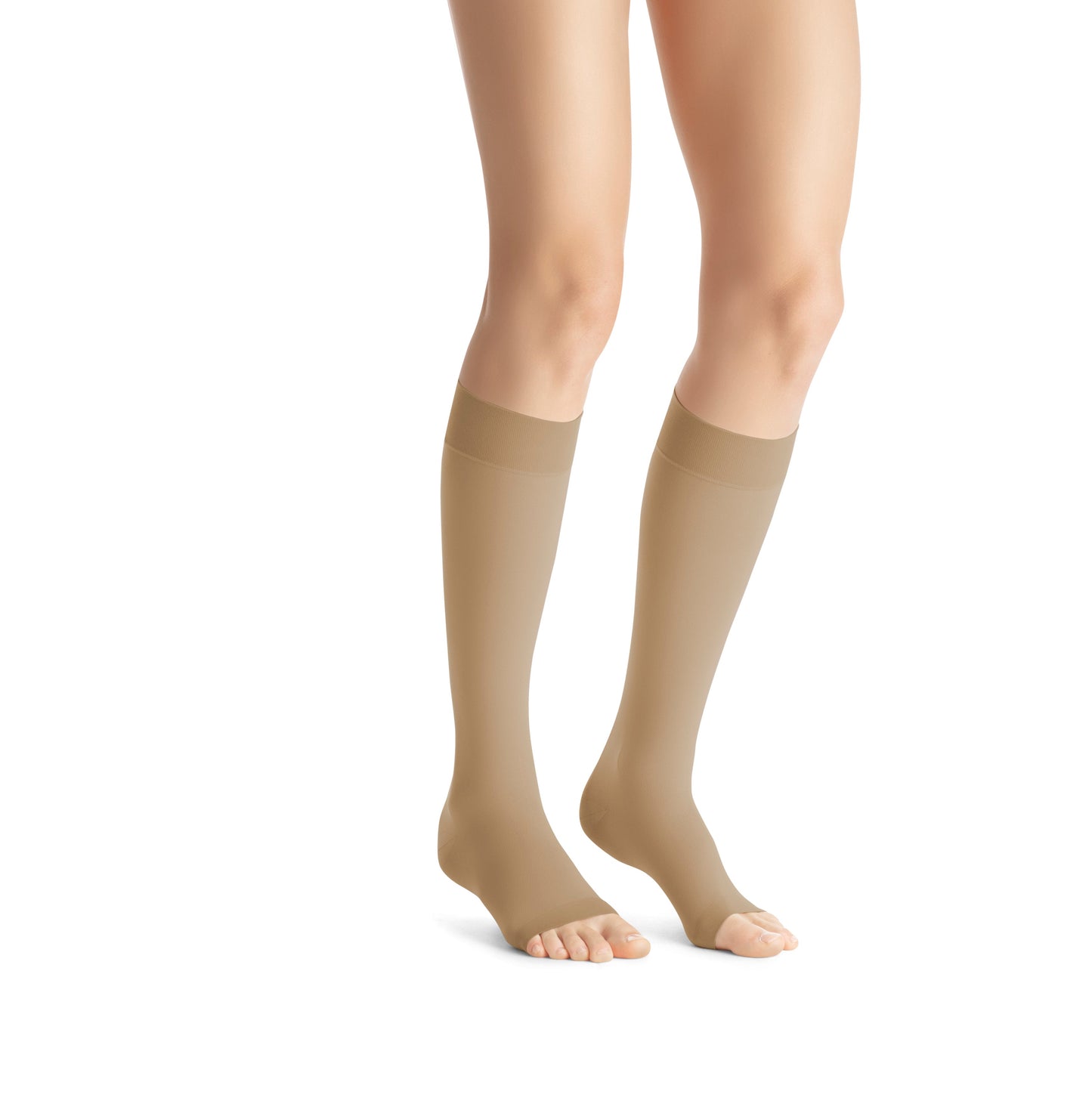 JOBST Opaque Compression Stockings 30-40 mmHg Knee High SoftFit Band Open Toe Full Calf