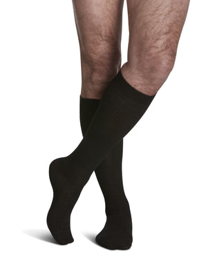 Sigvaris 180 Traveno Compression Socks 15-20 mmHg Calf High for Men Closed Toe