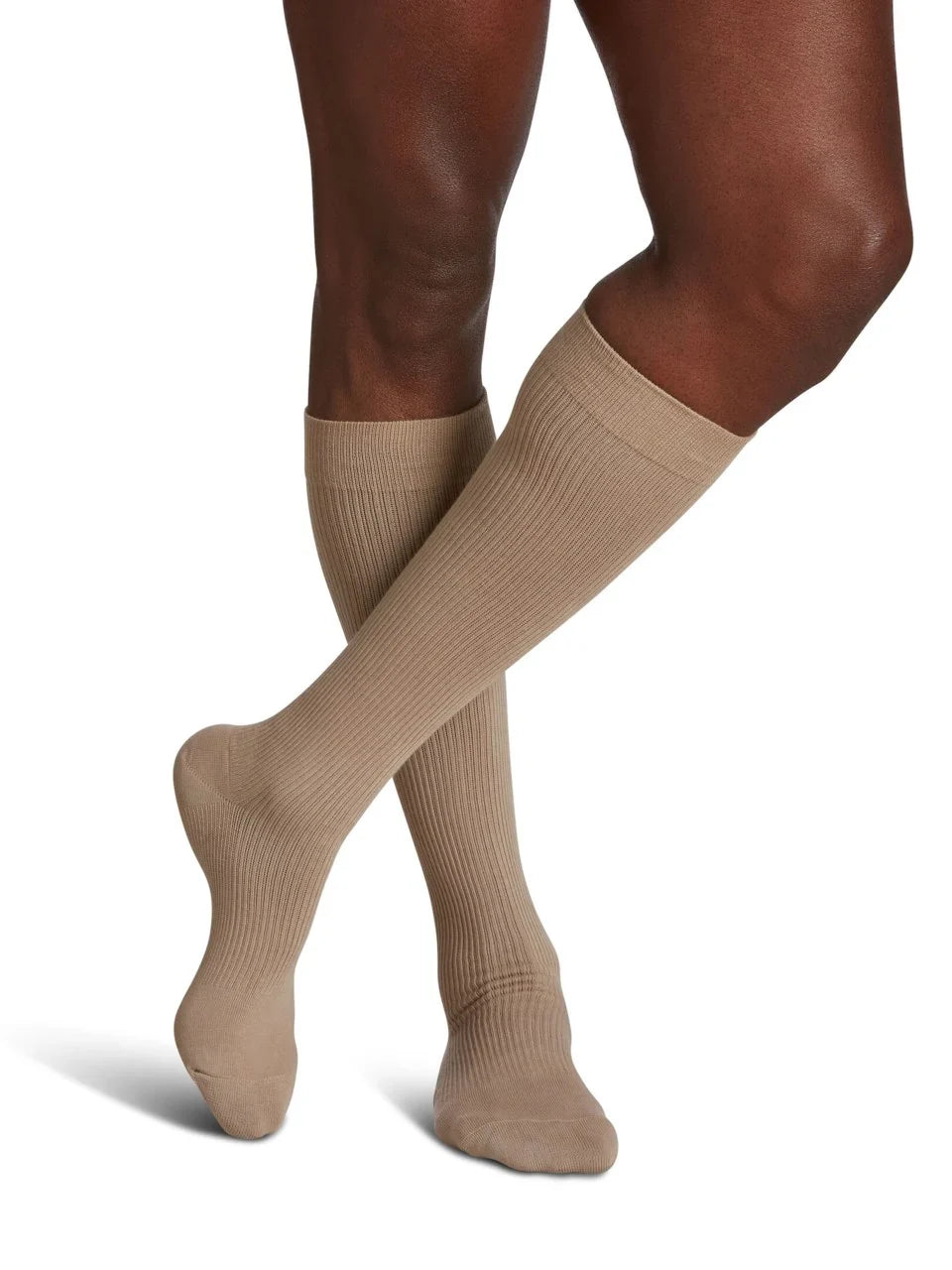 Sigvaris 180 Casual Cotton Compression Socks 15-20 mmHg Calf High For Men Closed Toe
