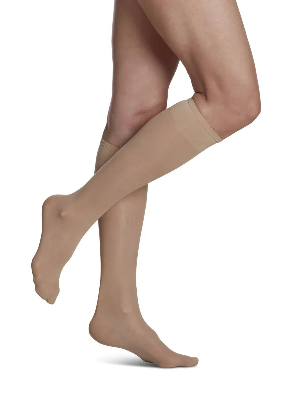 Sigvaris 120 Sheer Fashion Compression Socks 15-20 mmHg Calf High For Women Closed Toe