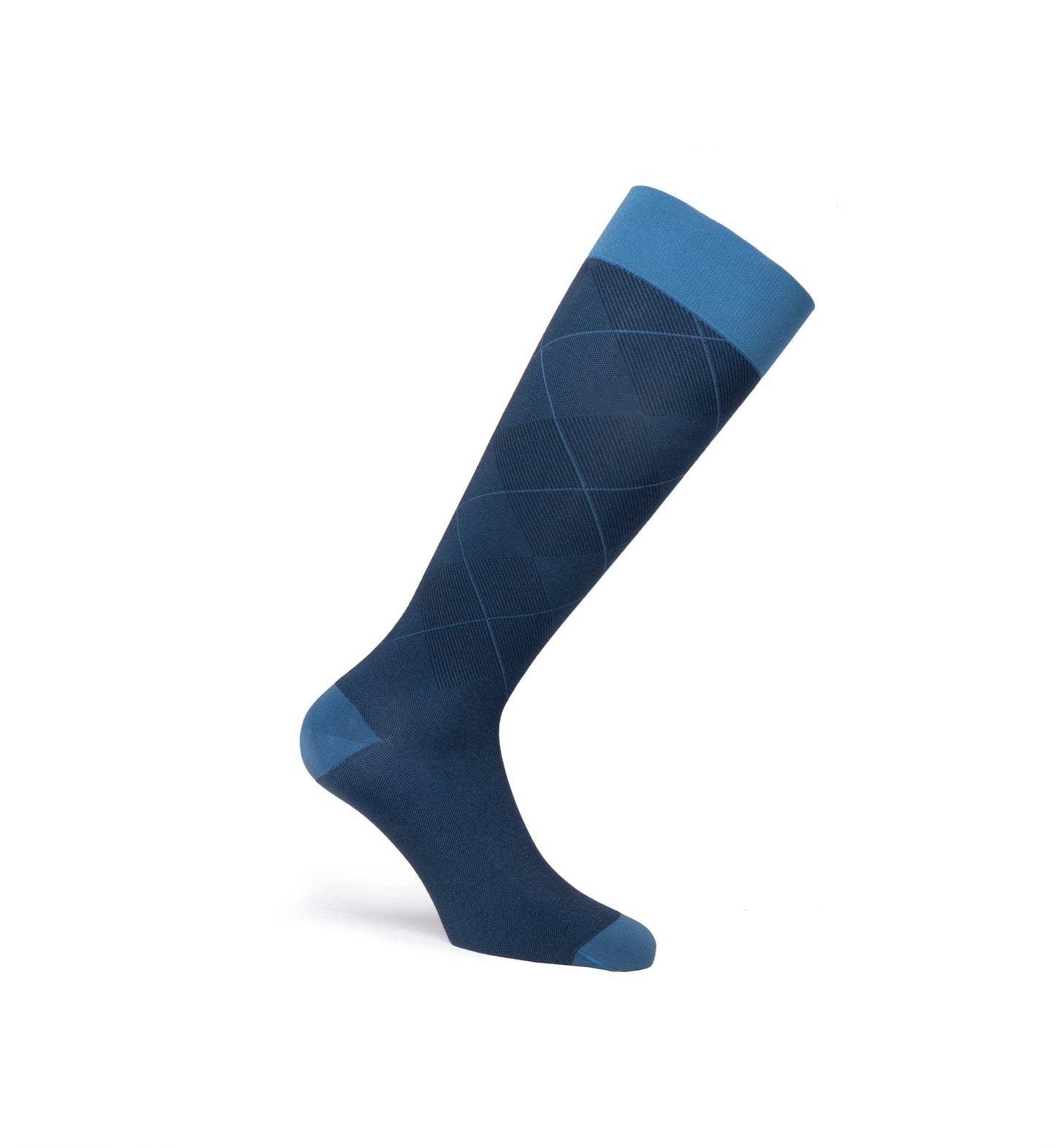 JOBST Casual Pattern Compression Socks 15-20 mmHg, Knee High, Closed Toe Full Calf Petite